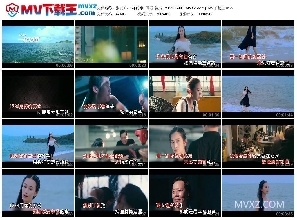 张云卉-一样的事_国语_流行_MB302244
